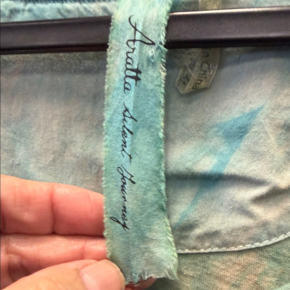 Aratta Women's Teal and Beige Top - Picture 5 of 6